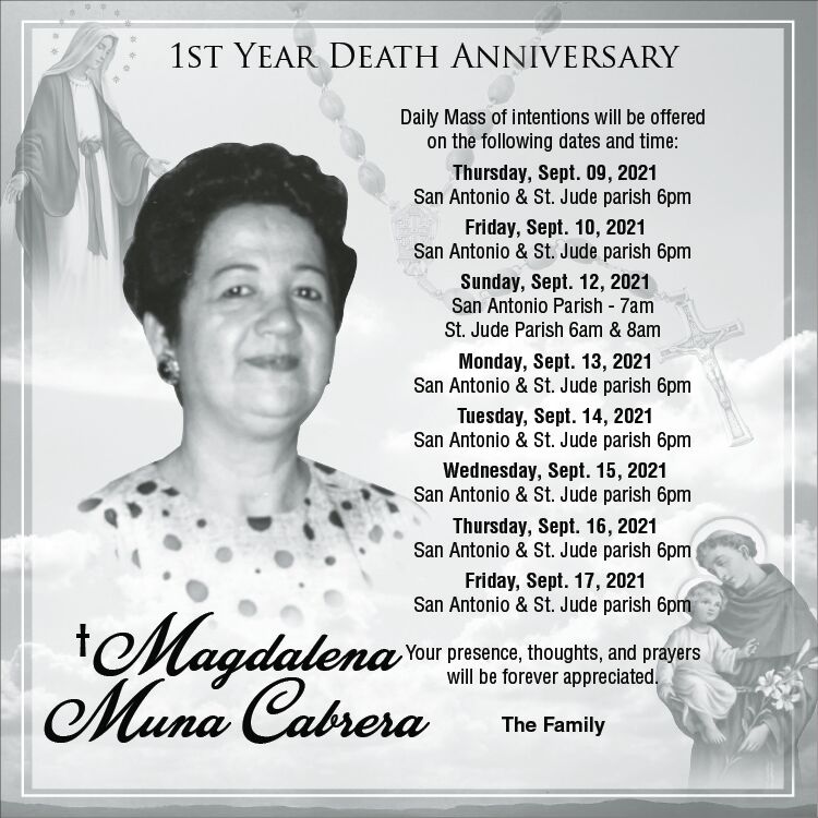 Magdalena Cabrera 9-15-2021